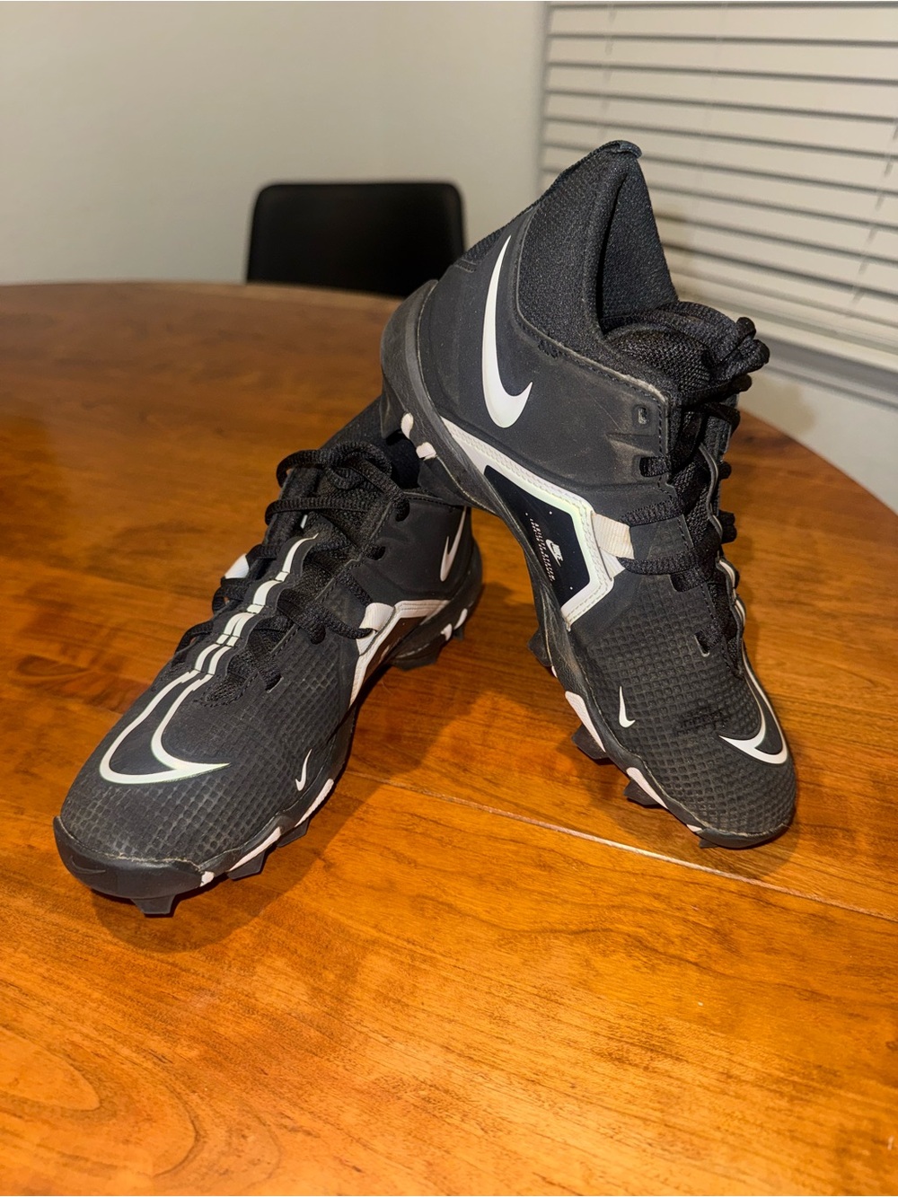Nike Kids Black and White Cleats